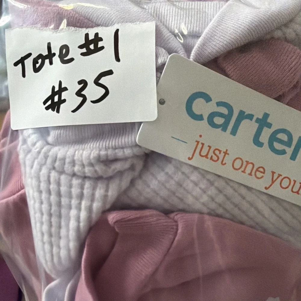 Carter's Just One You Baby Girl 4pc Floral Waffle Set 9 Months NWT Pink Purple